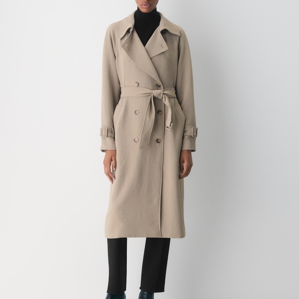 Aritzia The Magnolia Trench Coat CREPETTE - Picture 2 of 11
